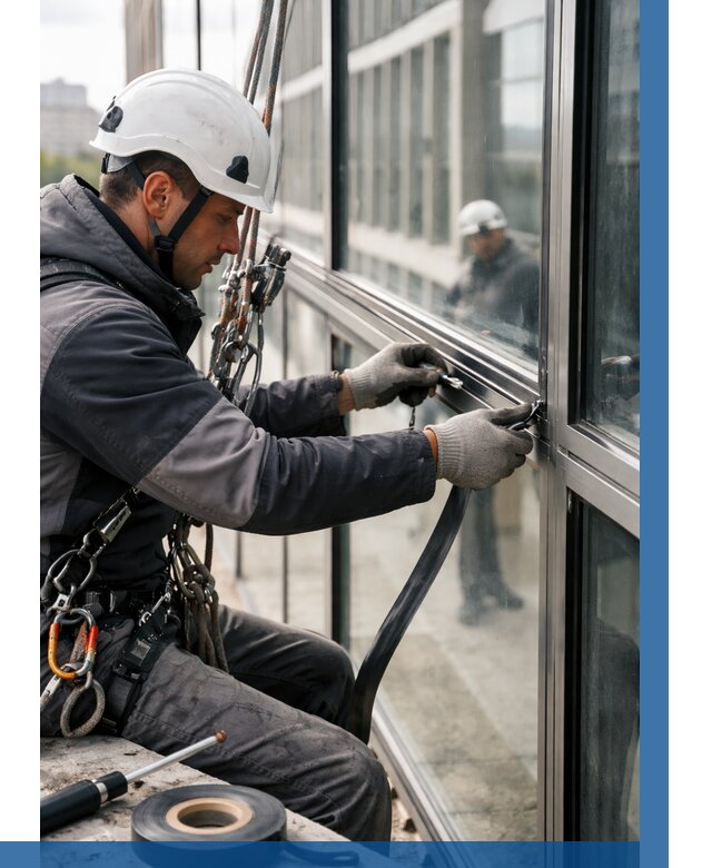 Ремонт витражных конструкций в Боре от 3637 р. | ВЫСОТНИК-Бор