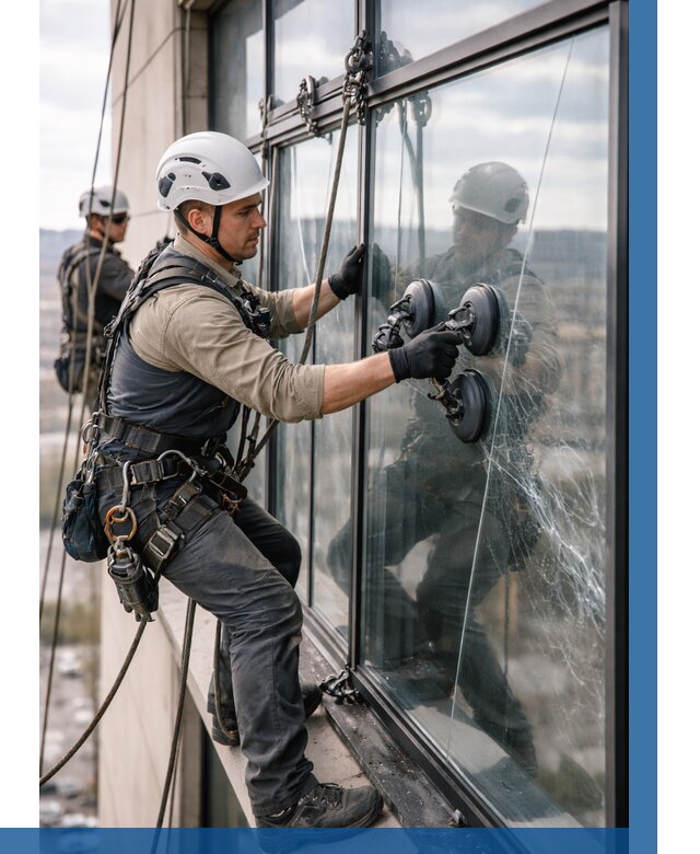 Замена стекла в витраже в Боре под ключ от 8832 р. | ВЫСОТНИК-Бор