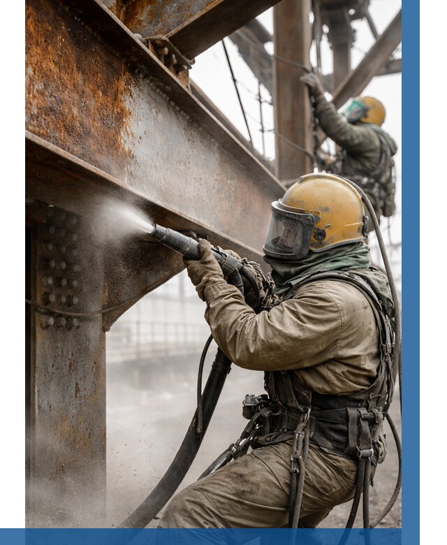 Пескоструйная очистка металлоконструкций в Боре по 623 р. ВЫСОТНИК-Бор