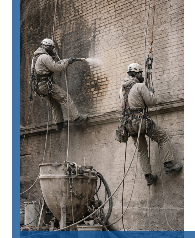 Пескоструйная очистка фасадов в Боре профессионально