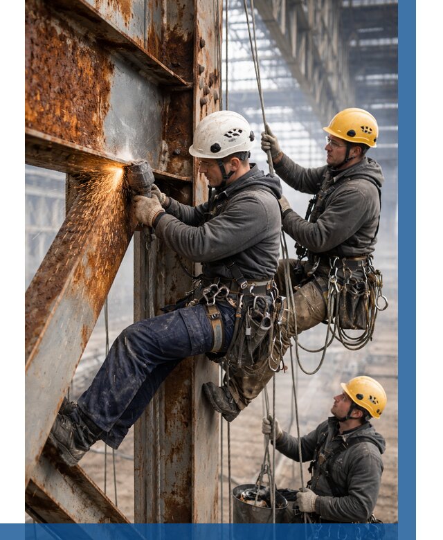 Зачистка металла от ржавчины в Боре от 364 р. | ВЫСОТНИК-Бор