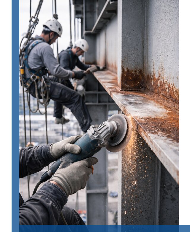 Зачистка металла от ржавчины и подготовка поверхностей в Боре