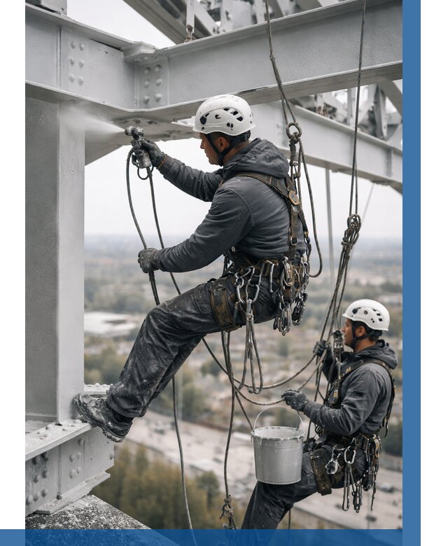 Покраска металлоконструкций на высоте в Боре 364 р |ВЫСОТНИК-Бор