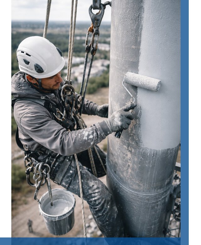 Покраска мачт связи под ключ в Боре от 883 р. | ВЫСОТНИК-Бор