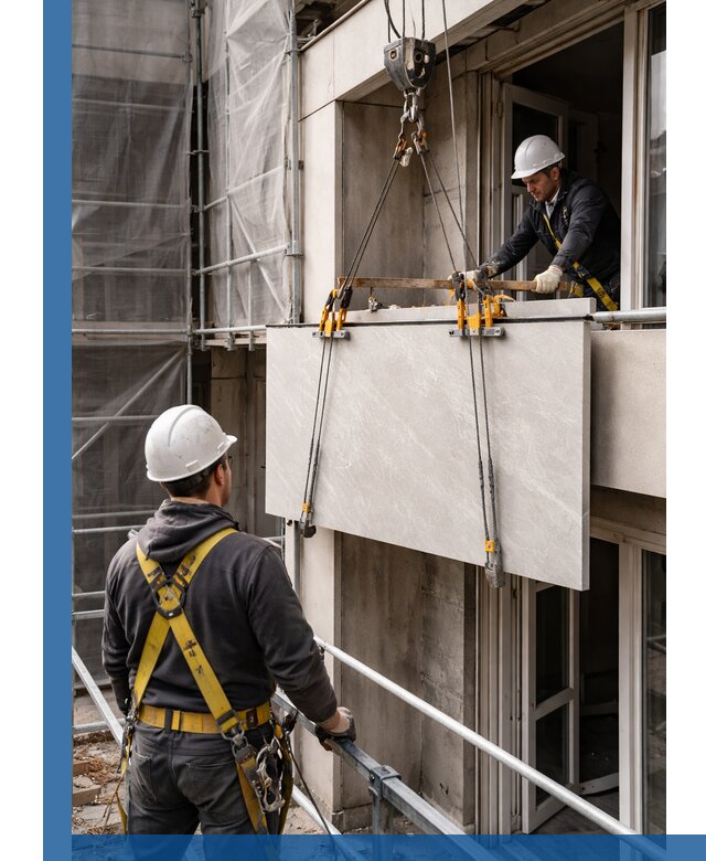 Подъем керамогранита на этаж в Боре грузчиками и техникой