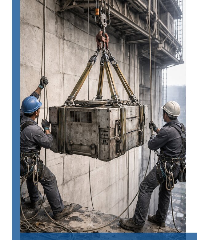 Такелажные работы на высоте, подъем и монтаж грузов в Боре