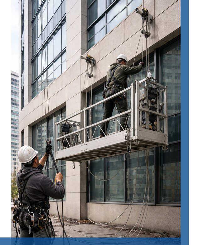 Монтаж и подъем фасадной люльки в Боре от 12468 р. | ВЫСОТНИК-Бор