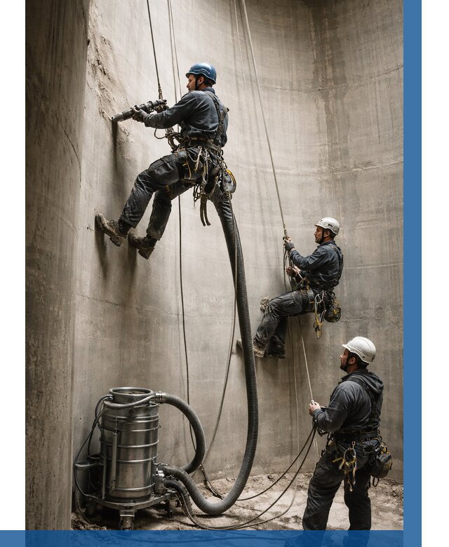 Зачистка силосов в Боре от 4676 р. Договор и смета ВЫСОТНИК-Бор