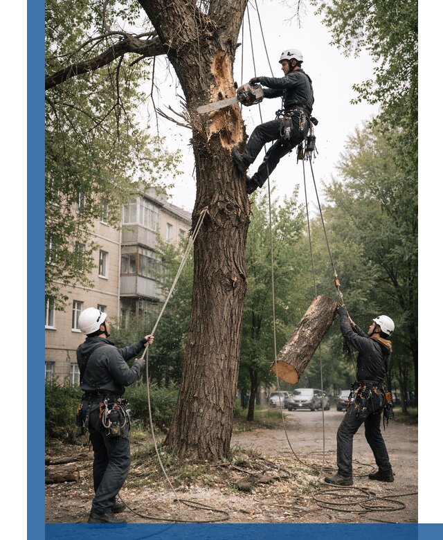Срочное удаление аварийных деревьев в Боре с гарантией безопасности