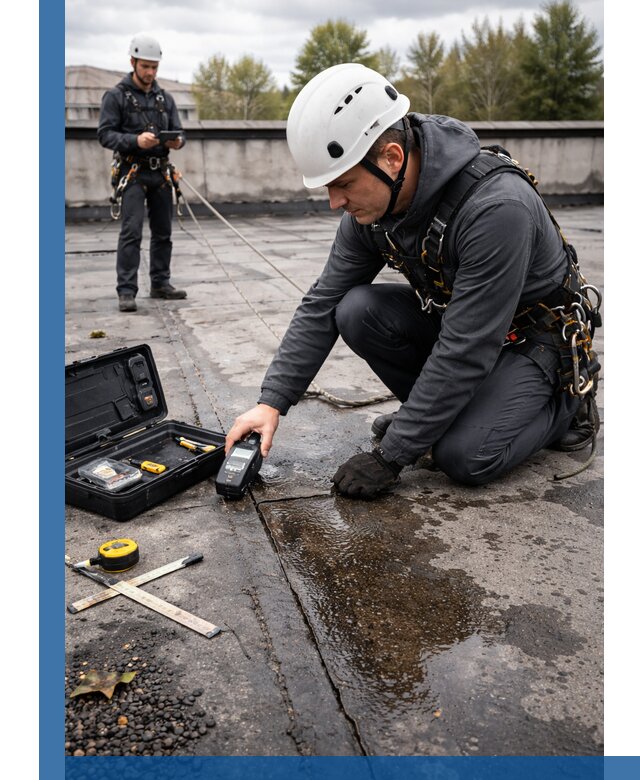 Обследование кровли на протечки и выявление дефектов в Боре