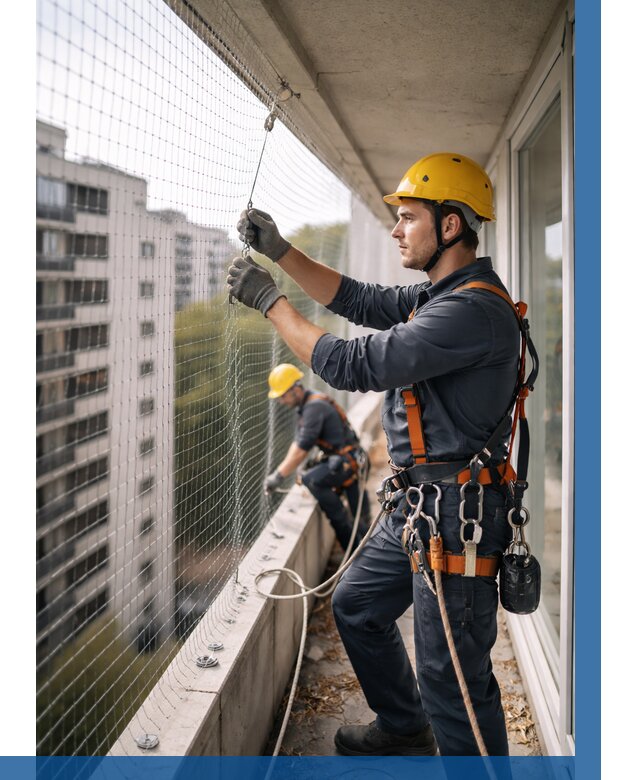 Монтаж сетки от птиц в Боре от 4676 р. | ВЫСОТНИК-Бор