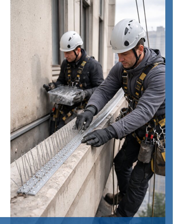 Установка шипов от птиц в Боре от 883 р. | ВЫСОТНИК-Бор